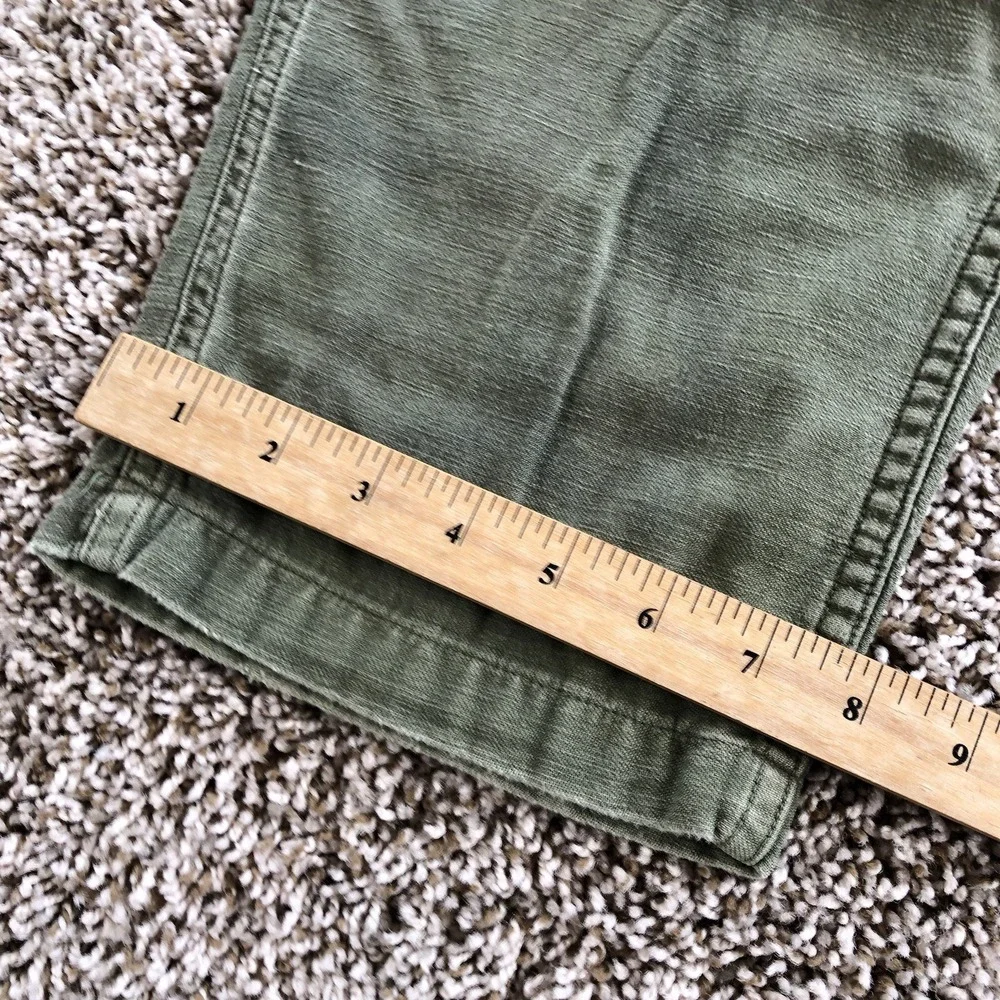 Vtg OG-107 Sateen Pants 29x28 Vietnam Era Fatigue Baker Trousers Distressed READ